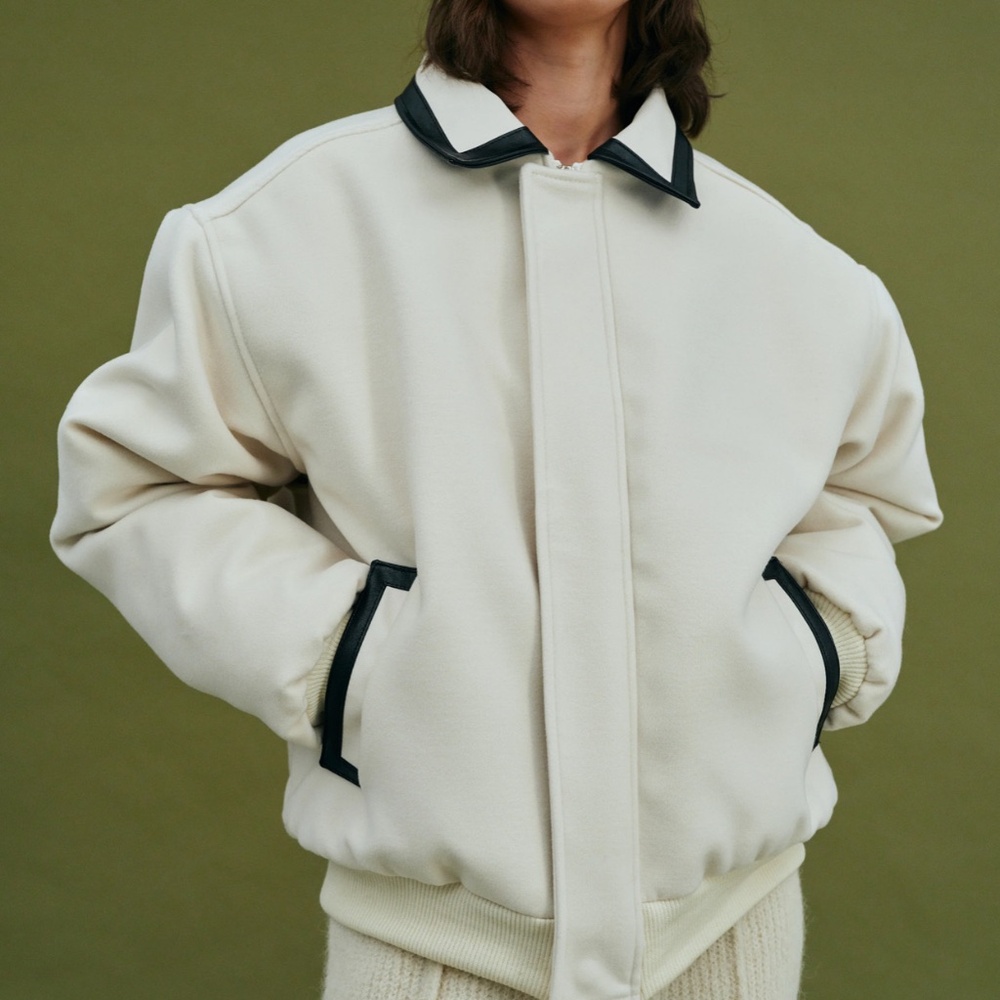 Source Unknown Varsity Wool Bomber - image 1